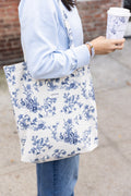 signature toile tote bag
