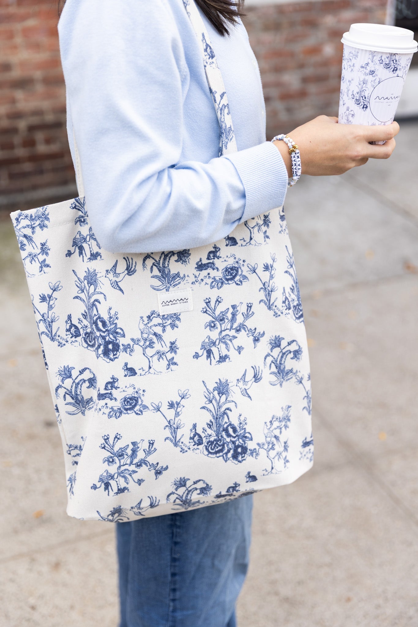 signature toile tote bag